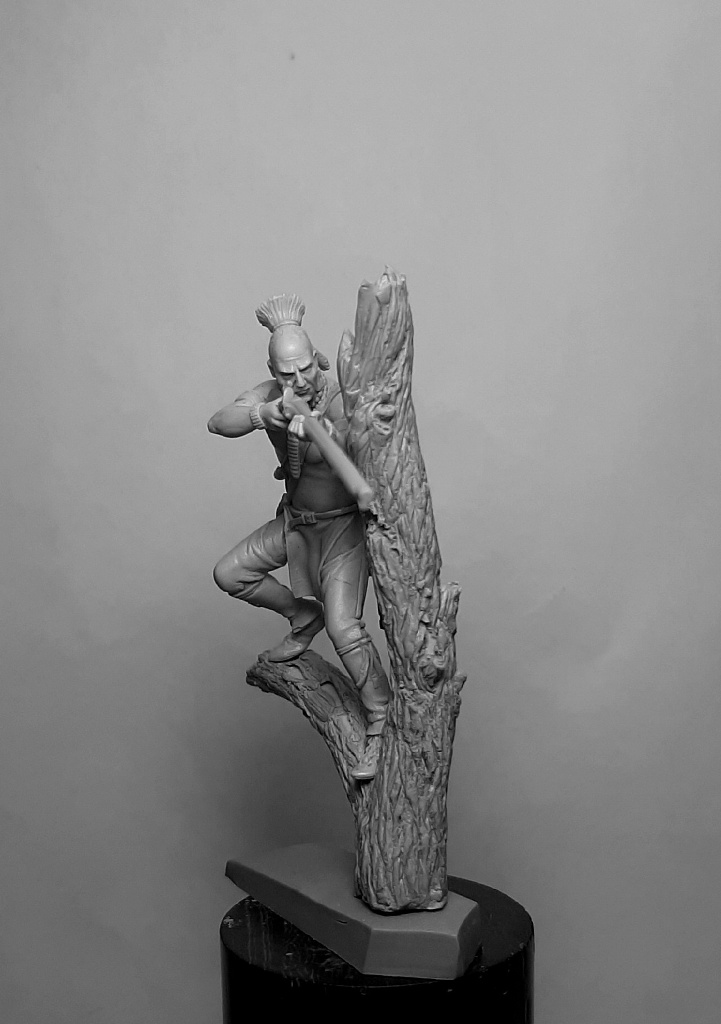 CHM-54314. Ирокез (№4), 1750-60 гг. Материал - смола. Chronos Miniatures