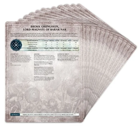 84-03-60GW Карты Боевые Свитки. Владыки Харадрона (англ.) (Warscrolls: Kharadron Overlords (Eng, Old))