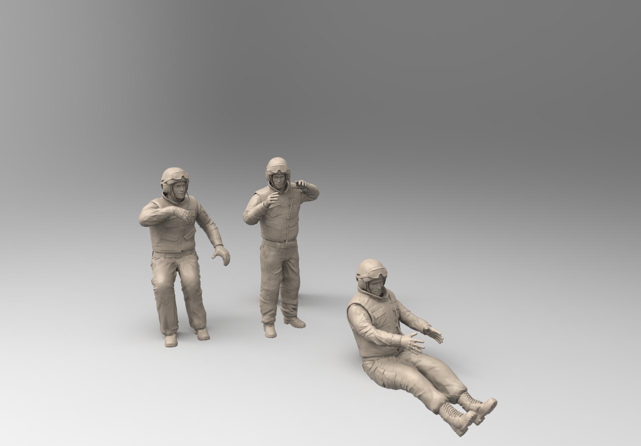 3684 Российские современные танкисты в боевом защитном костюме 6Б15 Ковбой Звезда