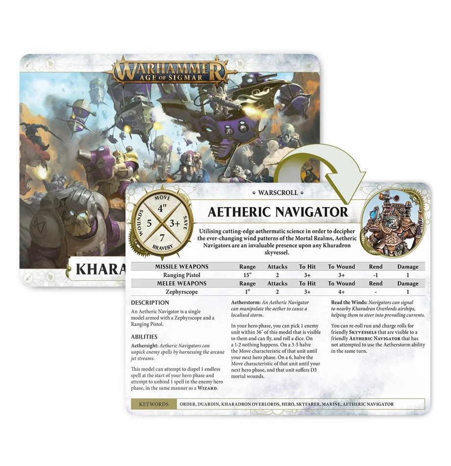84-03-60GW Карты Боевые Свитки. Владыки Харадрона (англ.) (Warscrolls: Kharadron Overlords (Eng))