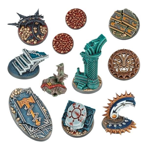 64-02GW Набор подставок для миниатюр героев Эры Сигмара (Age of Sigmar Hero Bases)