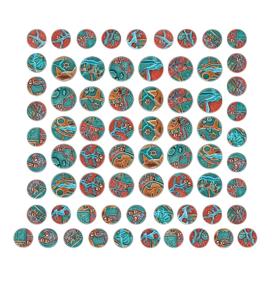 66-96GW Эра Сигмара: Поверженное Владычество круглые подставки 25 и 32 мм (Aos: Shattered Dominion: 25 & 32 mm Round)