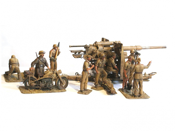 35283T 88-мм пушка Gun Flak 36 противотанковый африканский корпус Tamiya