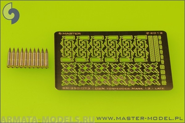 SM-350-073 Торпеды ВДВ USN Mark 13 (22,4 дюйма) с тележками - улучшенного типа (10 шт.)