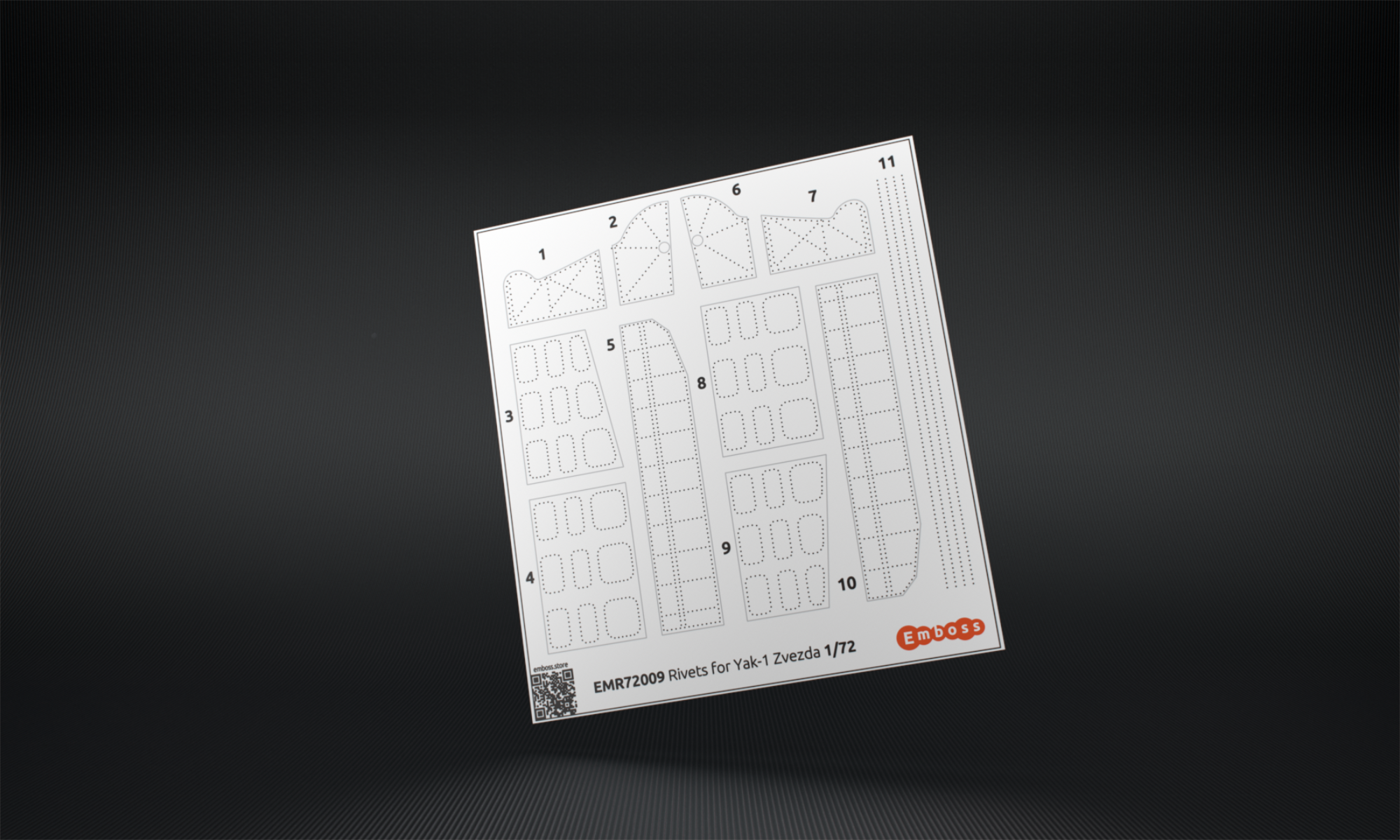 EMR72009 Заклепки для модели Звезда Як-1