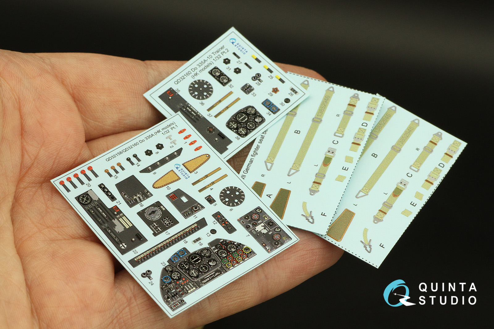 QD32160 3D Декаль интерьера кабины Do 335A-10 (HK models)