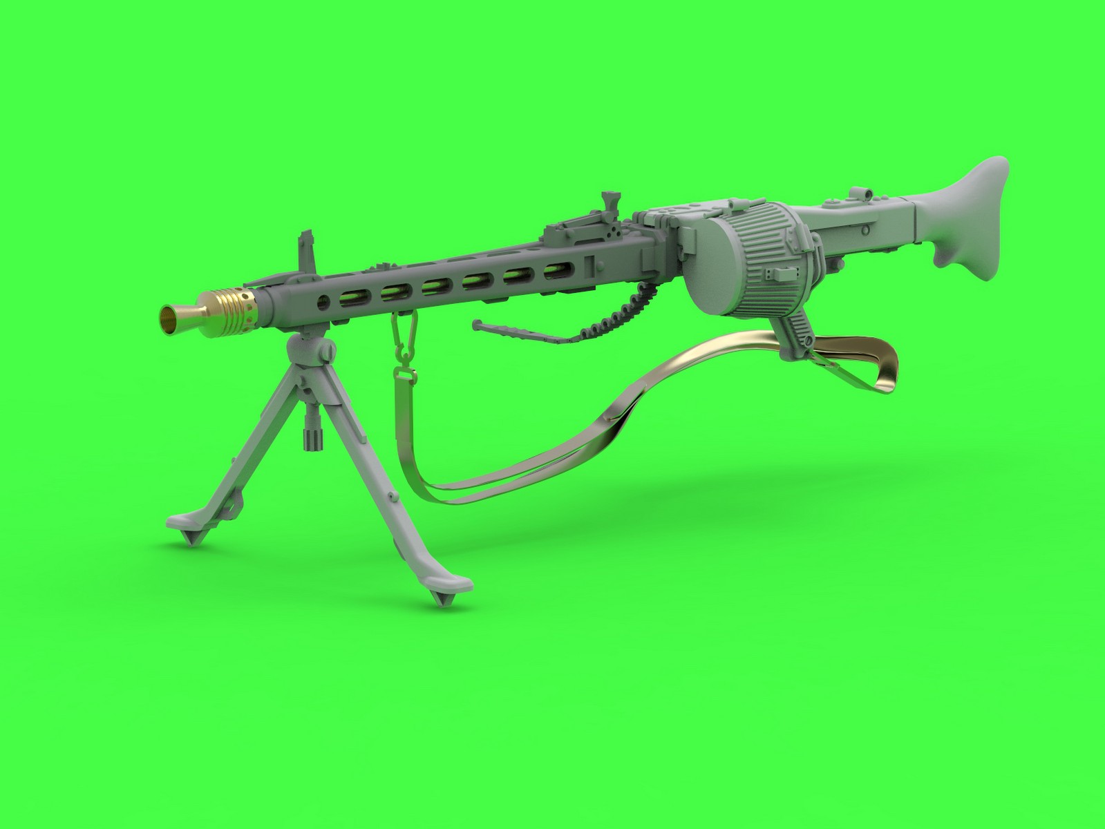 GM-35-024 MG-42 - немецкий пулемет (7,92 мм) - полный пистолет, вкл. детали из латуни, смолы и полиэтилена (1 шт.)