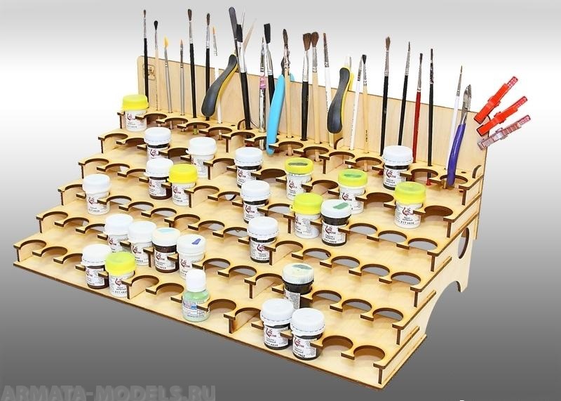 ORG-30-01 Органайзер под краску 30 мм. с отверстиями под кисточки
