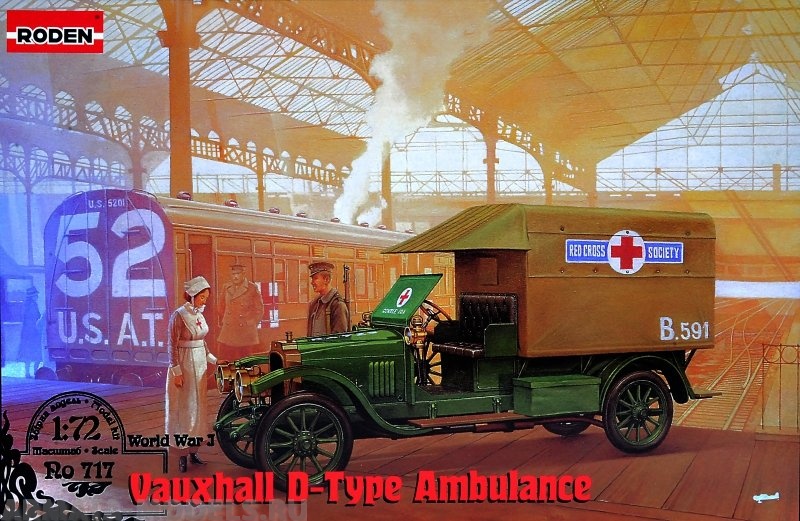 Rod717 Британский санитарный автомобиль Vauxhall D-type Roden