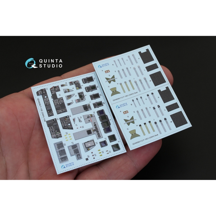QD48090 1/48 3D Декаль интерьера кабины F-15E (для модели GWH) Quinta Studio