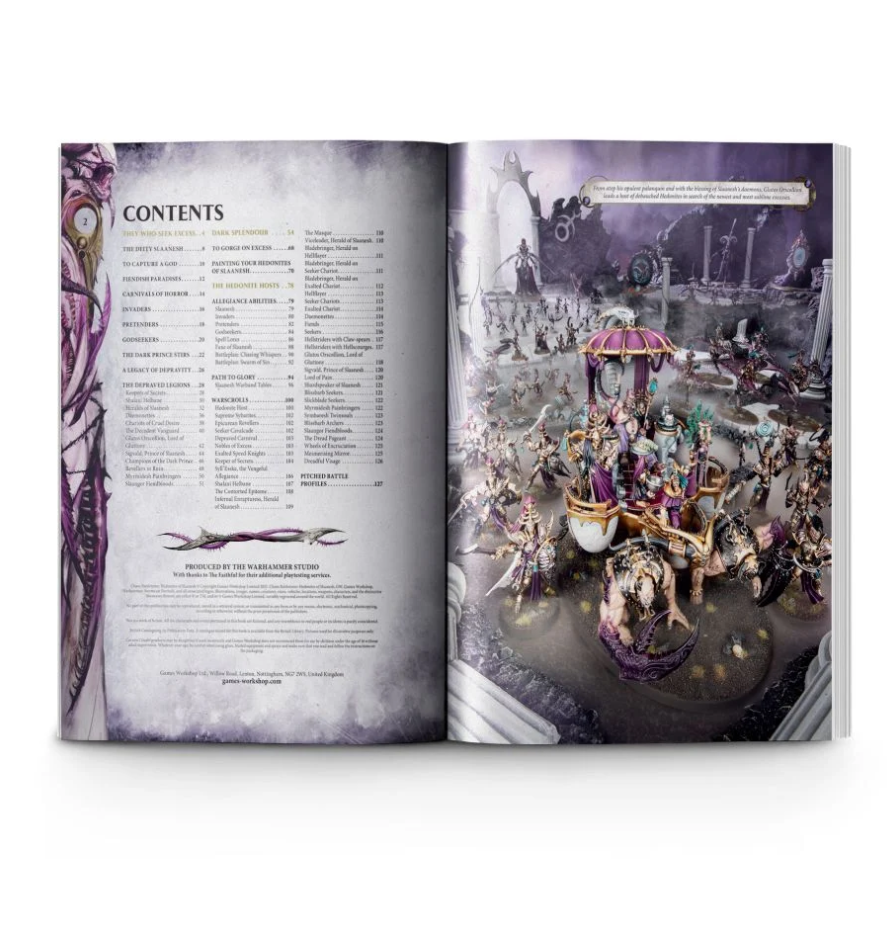83-72GW Боевой Том. Гедонисты Слаанеш (англ.) (Battletome: Hedonites of Slaanesh (HB, Eng))