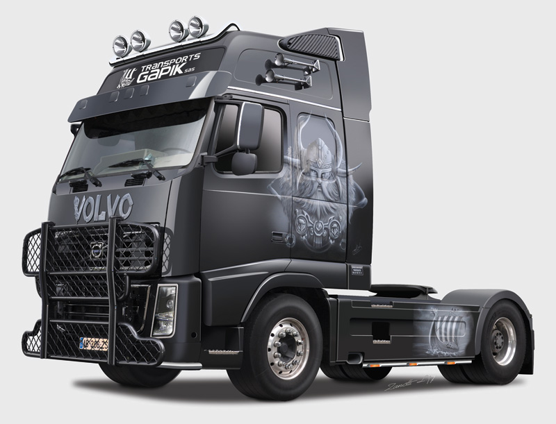 3931ИТ ГРУЗОВИК VOLVO FH-16 XXL VIKING SHOW TR Italeri