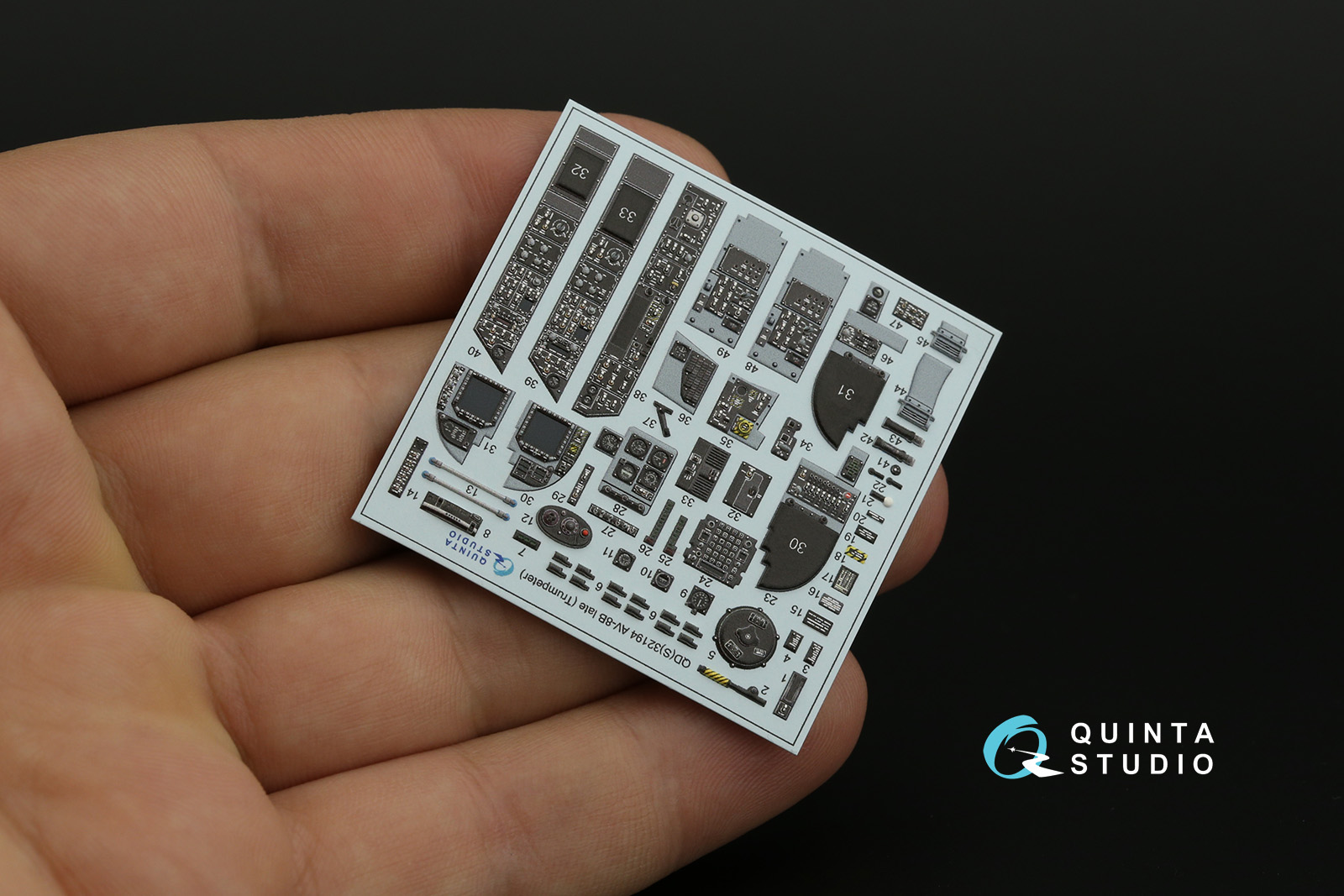 QDS-32194 3D Декаль интерьера кабины AV-8B Harrier II поздний (Trumpeter) (Малая версия)