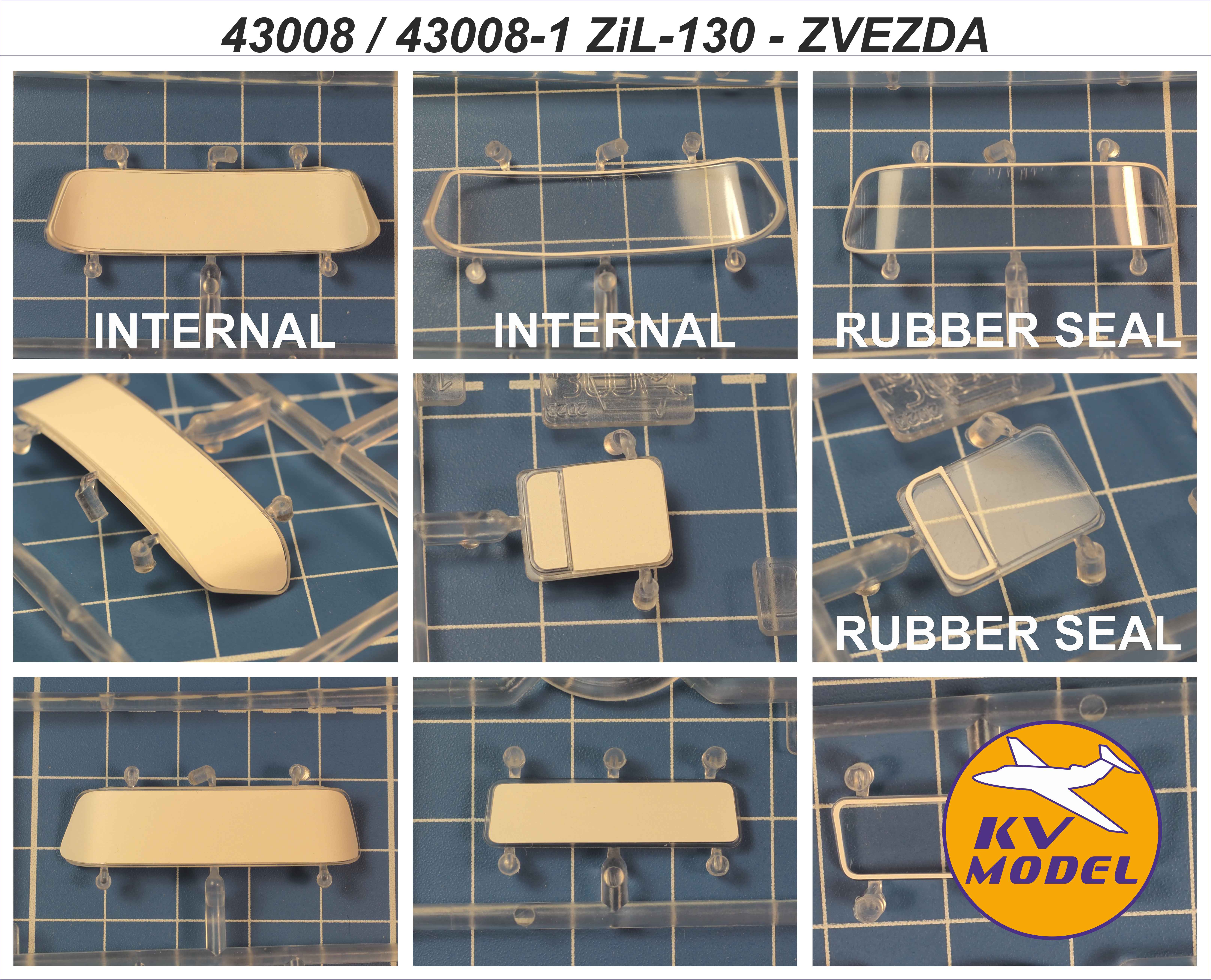 43008KV Окрасочная маска ЗиЛ-130 Самосвал ММЗ-555 (ZVEZDA #43004)