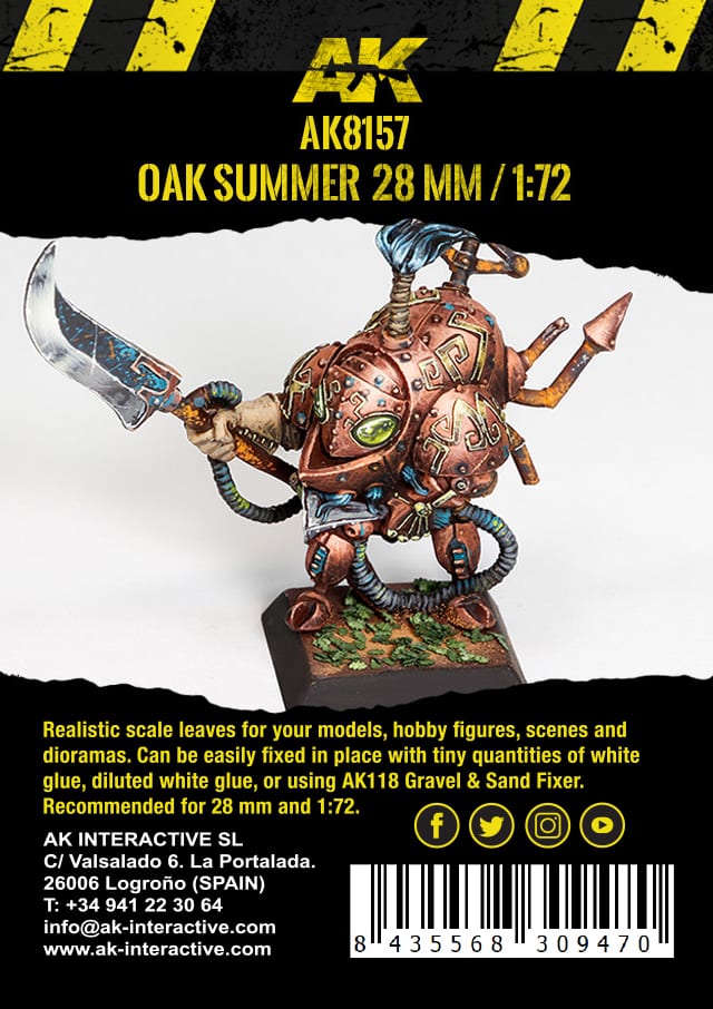 AK8157 Имитация листвы для макетов и диорам OAK SUMMER LEAVES