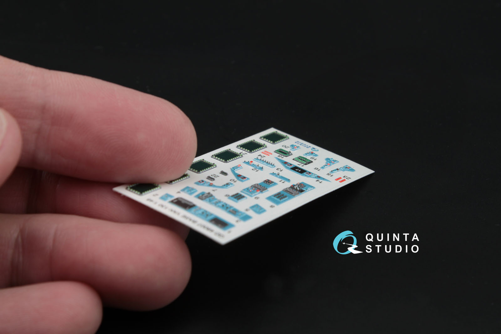 QD48007-Base 1:48 3D Декаль интерьера  кабины Як-130, осн. элементы (для модели  Звезда)