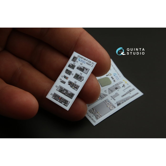 QD48146 3D Декаль интерьера кабины F-CK-1С (для модели AFV club)