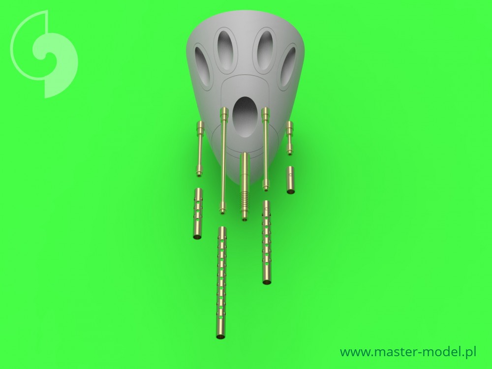 AM-48-114 Набор вооружения для P-38 Lightning ранних модификаций (стволы для Brownings 12,7мм и пушки 20мм)