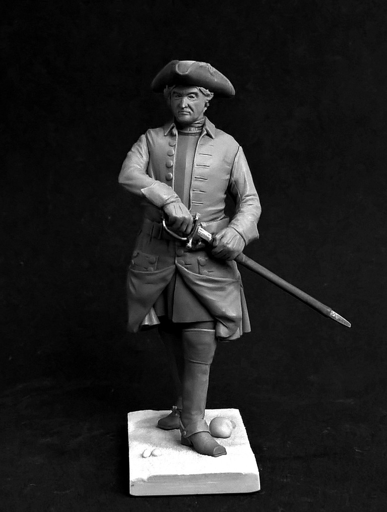 CHM-54239. Шведский кавалерийский офицер, 1710-е годы. 54 мм. Материал - смола. Chronos Miniatures