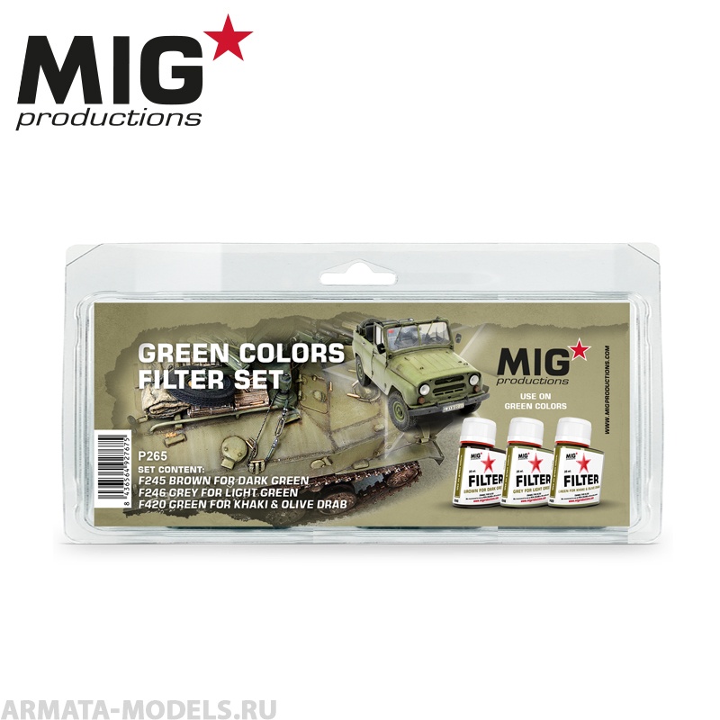 MIGP265 Набор фильтров GREEN COLORS FILTER SET