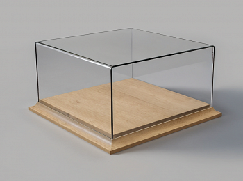 LCB003D Бокс акриловый 200х200х100 на деревянном основании