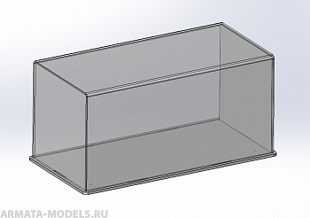 AM4305 Бокс прозрачный 250х120х120