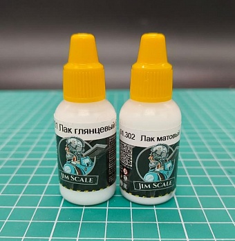 01.301/01.302JIM Набор акриловых лаков Jim Scale: глянцевый и матовый, 2 шт по 18мл