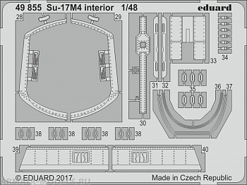 49855 Фототравление для Su-17M4  interior for Hobby Boss (Eduard) 