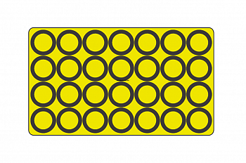 AM35106 Маска окрасочная на катки Т-90/БМПТ Звезда