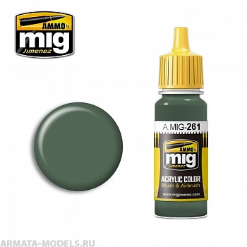 AMIG0261 Ammo Mig Акриловая краска IJA NAKAJIMA GREEN 17мл