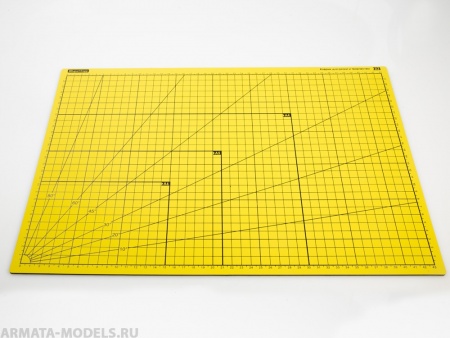 100122RK Коврик для резки Лето желтый А3, 3 слоя