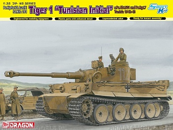 6608Д 1/35 ТАНК TIGER I TUNISIA INITIAL TIGER