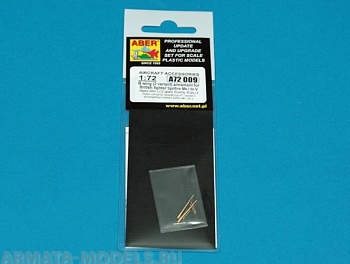 ABR-A72-009  Дополнения для  B wing(2 variant) armament for Spitfire Mk.I to V для  1/72