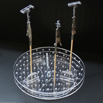 LCA004 Поворотный столик для окрашенных деталей 2 в 1 + 6 держателей