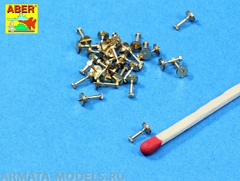 ABR-16-103  Дополнения для  Turned imitation of Hexagonal bolts 1,55 mm x 30 pcs. универсальный набор 1/16