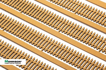 009zp025 Деревянный забор-штакетник для макетирования (высота 1,5 см)