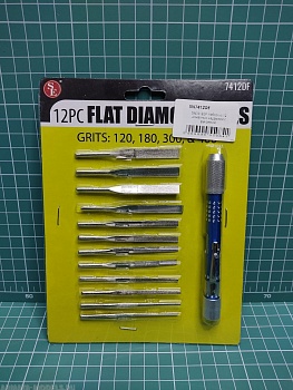 SN7412DF Набор из 12 алмазных надфилей с рукояткой