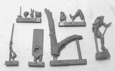 CHM-54314. Ирокез (№4), 1750-60 гг. Материал - смола. Chronos Miniatures